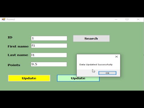 C sharp for beginners| Two ways for update button with MS access database in c#