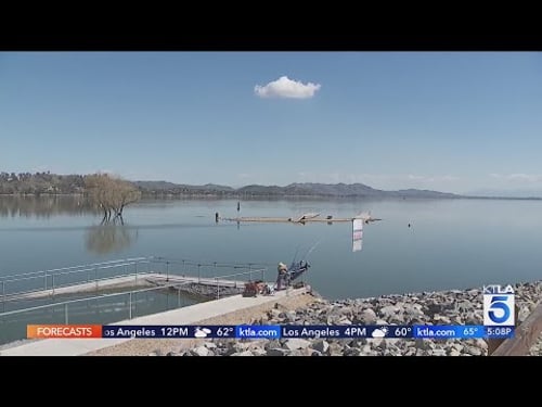 Lake Elsinore hits record-breaking water levels after Southern California storms