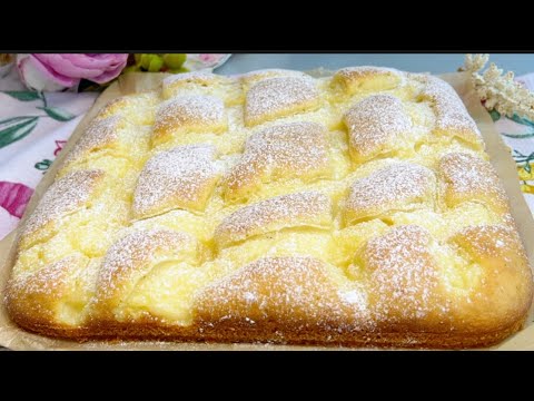 Нежный Лимонный Пирог как Торт за 15 минут который тает Во Рту!Простой рецепт домашнего пирога к чаю