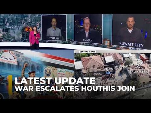 Latest update: The Iran war escalates as Houthis join the fight; US-Israel strikes intensify .