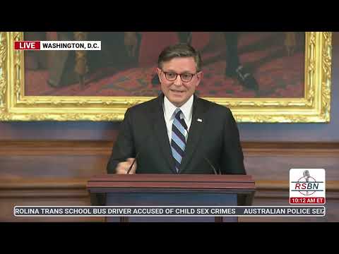 WATCH: Speaker Mike Johnson Holds a Press Conference - 10/7/25