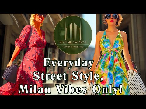 🌻Milan Street Style in August 2025 🇮🇹: Italian Summer Fashion Trends