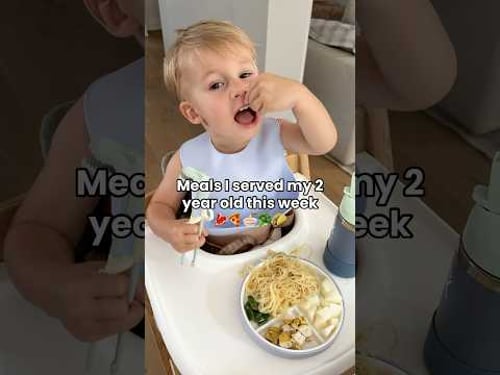 What my two year old eats in a week 🥩🍕🌮🥦🍜