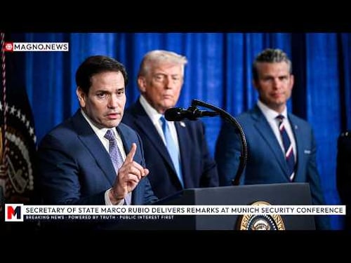 ๐บ๐ธ Marco Rubio Pushes Trump's Anti-Globalist Agenda in Europe at Munich Security Conference