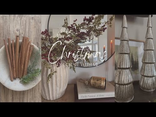2025 Christmas Decorate With Me π | Living Room & Console Table