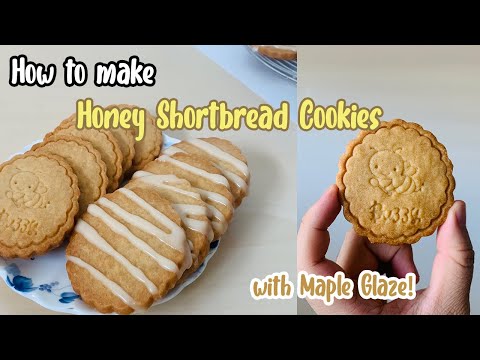 How to make Honey Shortbread Cookies with Maple Glaze! || The Cookworm