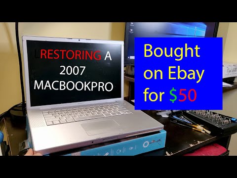 Restoring 2007 MacBook Pro bought from Ebay