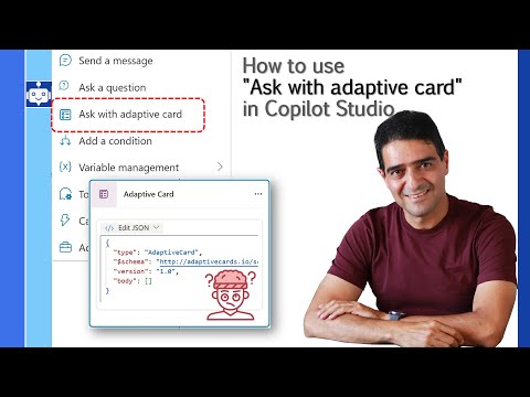How to use "Ask with adaptive cards" in copilot studio