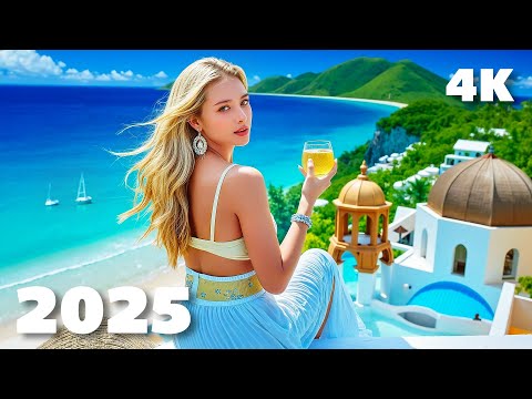 Summer Relaxing Vibes 4K UHD 2025 π Chill Tropical Deep House Mix | XDeep Music