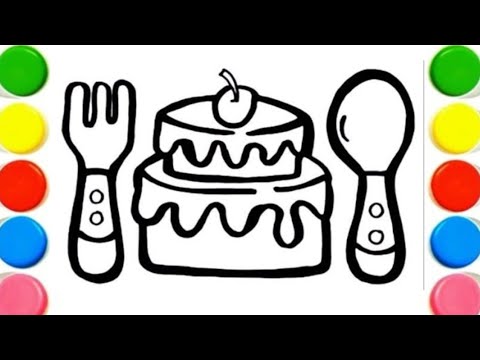 Cute Icecream 🎂🎉 Drawing, Painting & Coloring For Kids and Toddlers_ Kids Art #beststudyinkids05