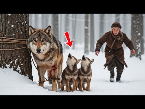 Два волчонка завыли, прося спасти мать… то, что было дальше, довело всех до слёз