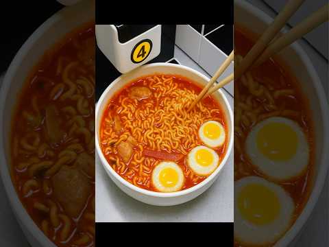 틈새라면은 못 참지? 미쳤다는 말밖에 안나오는 토핑무료 24시 무인라면 편의점 레시피! Automated Ramen machine store /street food #shorts