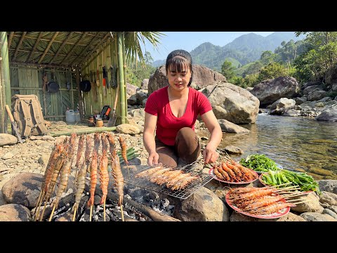 TIMELAPSE -- Cooking in the Highlands | Yummy Satay Grilled Shrimp | Cook Traditional Dishes