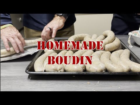 Homemade Boudin