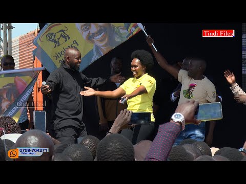 Min Phionah Nyamutoro Joins Husband Kenzo On Stage While Performing For President Museveni In Kitgum