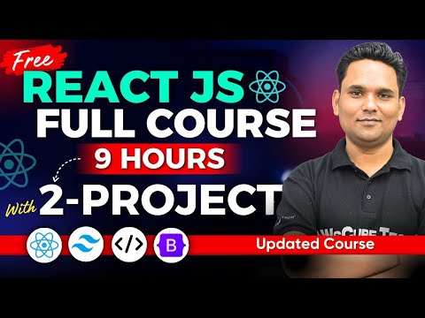 React JS Full Course with Project: Beginner to PRO Tutorial in 9 HOURS