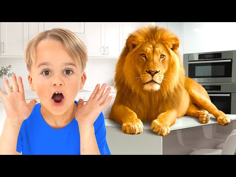 Wild Animal Adventure at Home _ Kids Learn Animal Names