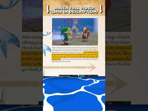 The REAL Reason the Zora Evolved Into the Rito