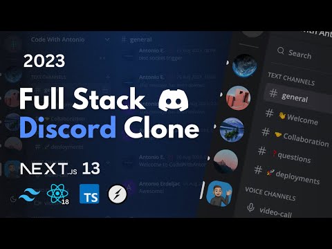 Fullstack Discord Clone: Next.js 13, React, Socket.io, Prisma, Tailwind, MySQL | Full Course 2023
