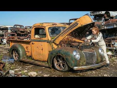 ASMR Car Restoration | 1942 Ford Pickup Truck | Full Rebuild From Worn to Showroom Icon (4K POV)