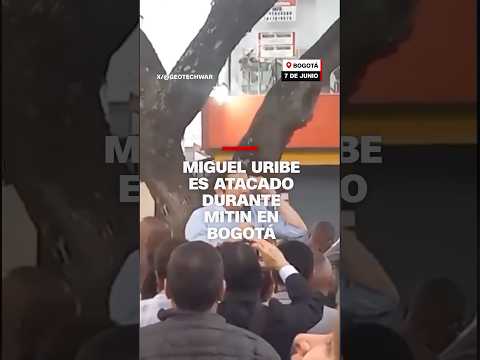 Miguel Uribe es atacado durante mitin en Bogotá