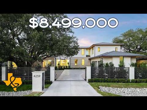 INSIDE AN $8,499,000 ENTERTAINER'S PARADISE in PRESTON HOLLOW of DALLAS TX