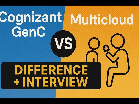 Cognizant Roles Explained | GenC vs Multicloud ( difference )|Interview process
