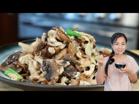 Chicken and Mushrooms Stir Fry |蘑菇鸡片