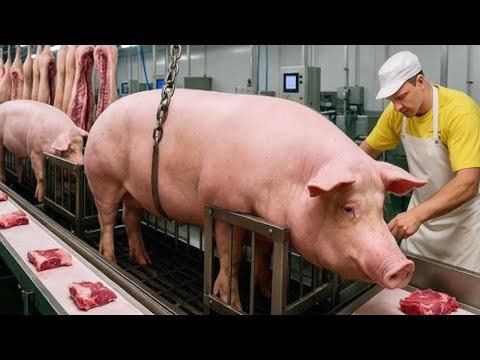Inside the Pork Processing Factory: From Farm to Sausages & Ham (Full Process)