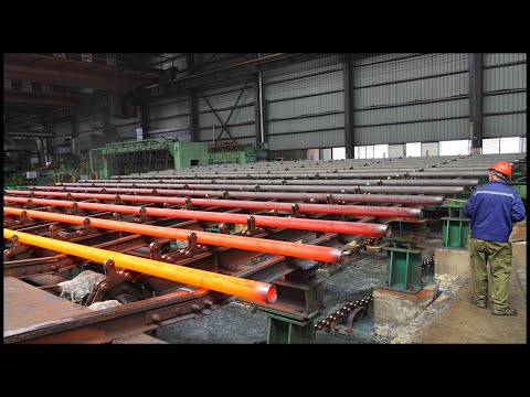 Rare Seamless Steel Pipe Manufacturing Process! Amazing Large Steel Pipe FactoryοΌ
