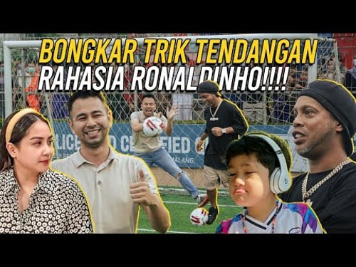 RAFATHAR DILATIH BOLA LANGSUNG RONALDINHO??!! RAFFI NAGITA SUPPORT SAMPAI JADI PEMAIN INTERNATIONAL