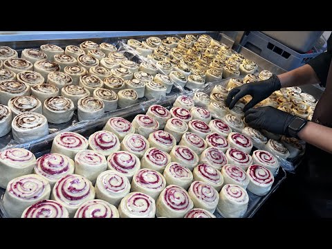 한입만 먹어도 당충전 200%! 반죽부터 먹고싶은 토핑 시나몬롤 Popular korean cinnamon roll bread - Korean dessert
