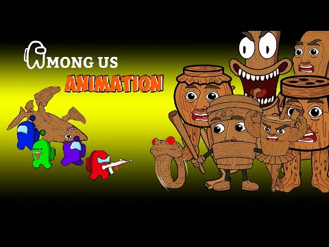 어몽어스 Among Us VS Italian Brainrot but they are Tung Tung Tung Sahur | AMONG US FUNNY ANIMATION