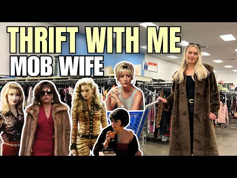 Thrift With Me + Try On Haul | Mob Wife Aesthetic