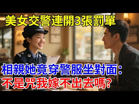 美女交警連開3張罰單,相親她竟穿警服坐對面:不是咒我嫁不出去嗎?#原創#情感#情感故事#故事#爽文#奇聞#為人處世#生活經驗