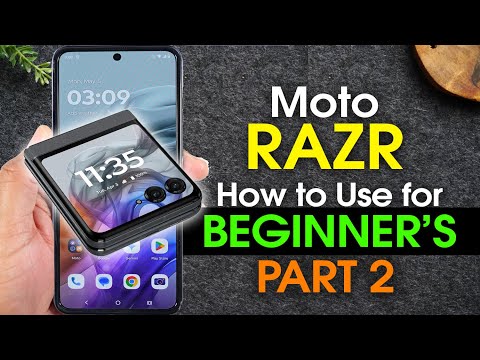 Motorola Razr for Beginner's PART 2 (More Helpful Tips) | Moto Razr 2024