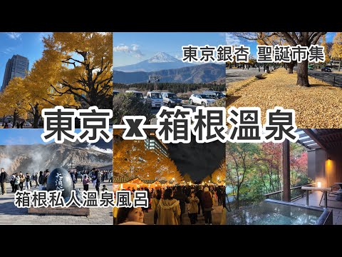 箱根溫泉| 大涌谷 | 東京車站|銀杏|聖誕節市集|銀座鐵板燒Ukai-tei