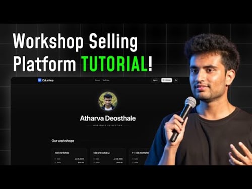 Build a Workshop Selling Platform using Next.js + Stripe + Stream! Full Project Tutorial!