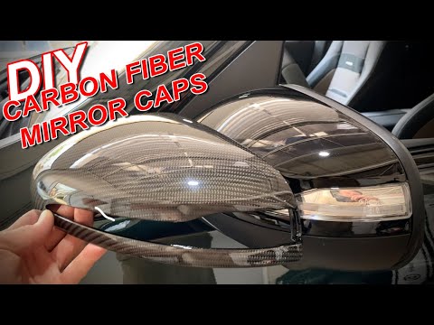 DIY Carbon Fiber skinning Mirror Caps for Mercedes GLE 63 AMG, how it’s made production