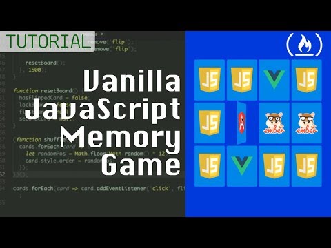 Memory Card Game - JavaScript Tutorial