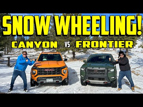 One Of These Trucks Really Surprised Us: GMC Canyon AT4X vs. Nissan Frontier Pro-4X vs. Snow!