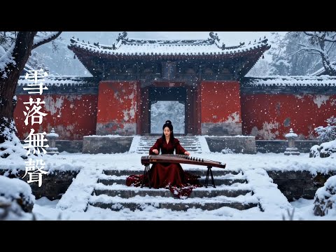 雪落無聲 · 箏韻浮光|思緒輕飄如雪落青山 #relax #instrumental #music #relxing #relaxingmusic #dizi #guzheng #纯音乐