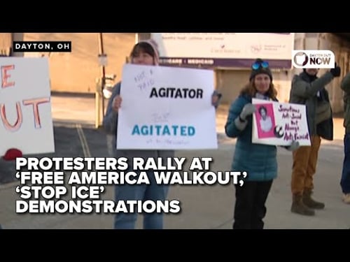 Protesters rally at 'Free America Walkout,' 'Stop ICE' demonstrations