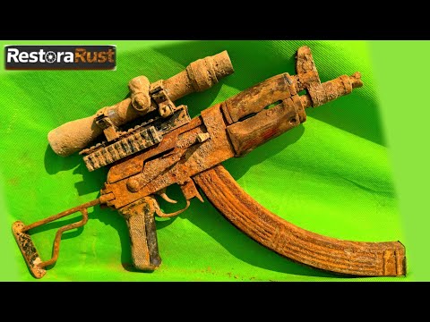 Relic Assault Rifle from a Vintage Arsenal | Old rusty Riffle restoration
