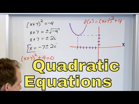02 - Solve Perfect Square Quadratic Equations Part 1