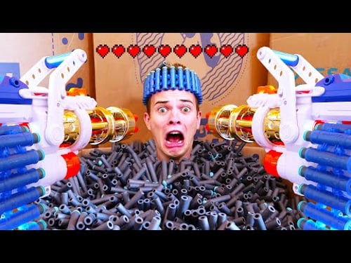 NERF War: Box Fort Battle