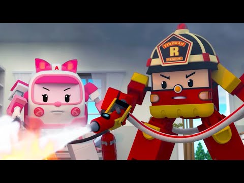 Мультик РОБОКАР ПОЛИ 🚦 Уроки Безопасности Эмбер ⚡️ Опасное электричество!