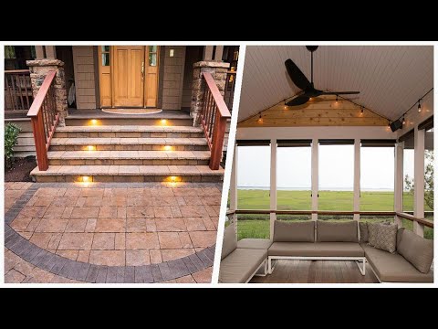 75 Mid-sized Brown Porch Design Ideas You'll Love 🔴