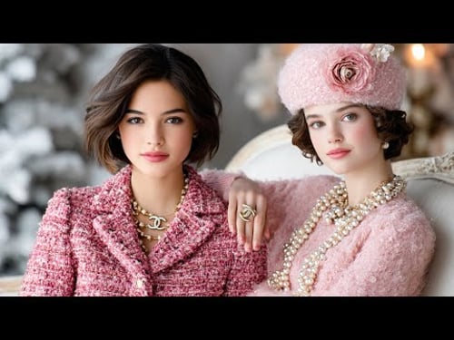 CHANEL-Inspired Christmas Looks | Winter Pastel Elegance & Feminine Chic