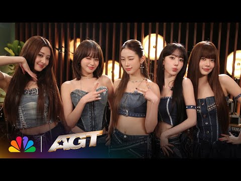 LE SSERAFIM SLAYS “Perfect Night” And Spills Behind-The-Scenes Tea! | AGT Music Room